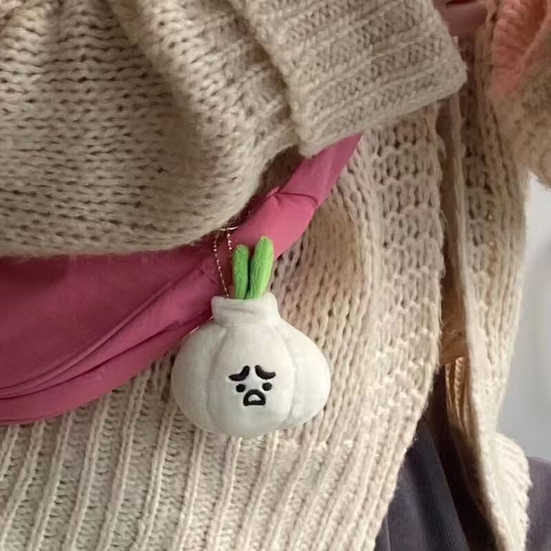 批发胖葱毛绒挂件大葱搞怪包包挂饰哪根葱钥匙扣玩偶情侣搞笑娃娃详情5