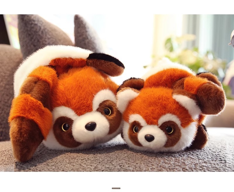 可爱翻转熊猫变身小熊猫公仔玩偶毛绒玩具趣味娃娃女生儿童节礼物详情7