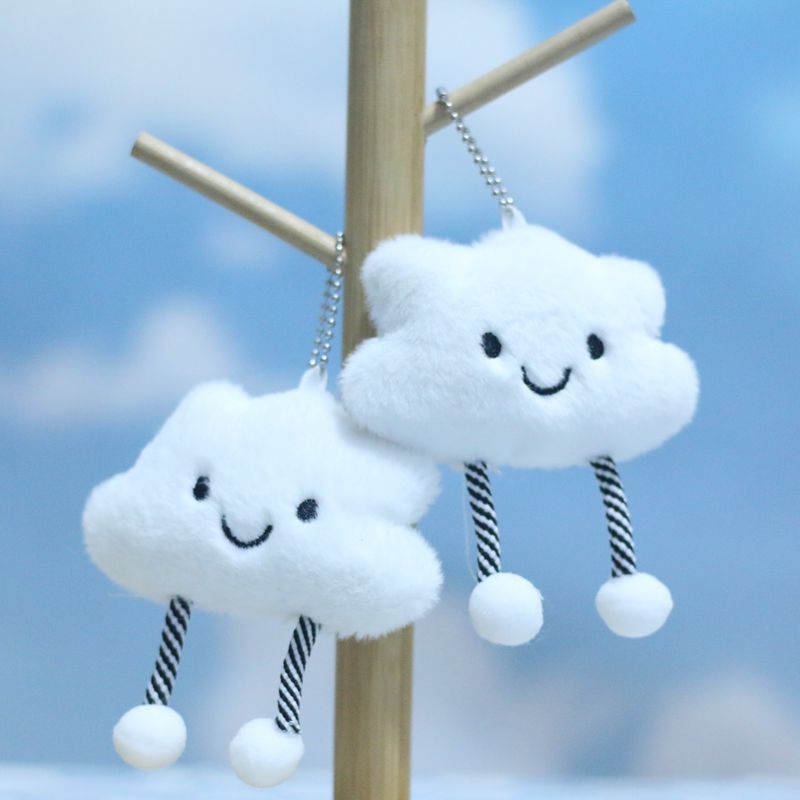 Creative, cute and adorable cloud-shaped small pendants, plush toys, dolls, bags, hanging ornaments, keychains, stuffed dolls, cross-border dolls
