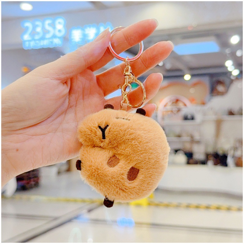 Zizi Zizi Kabiba plush toy pendant, cute cartoon doll pendant, water guinea pig pendant chain keychain