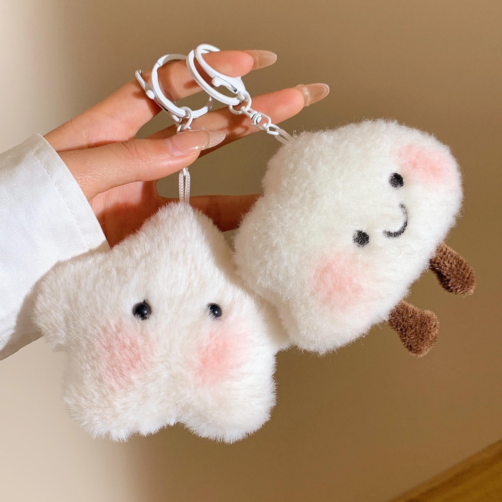 Cute plush toy pendants for event street stalls, girlish keychains, bags, accessories and small gifts pic 7
