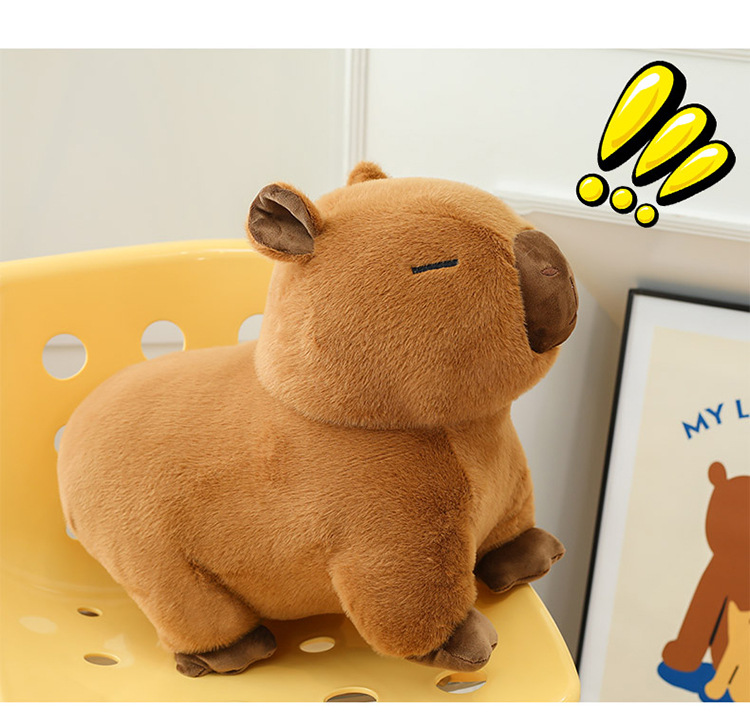 代发趴款卡皮巴拉毛绒玩具玩偶网红水豚抱枕卡皮巴拉公仔生日礼物详情20