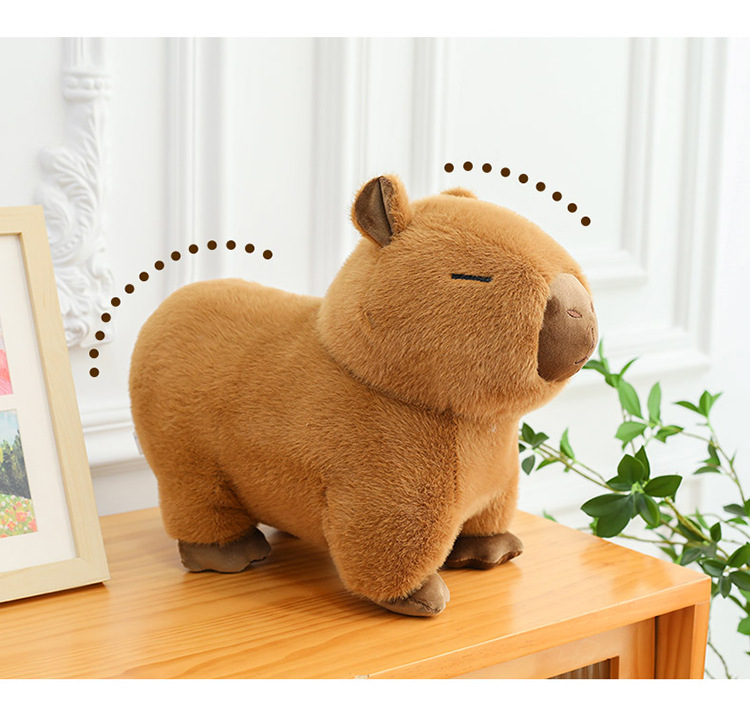 代发趴款卡皮巴拉毛绒玩具玩偶网红水豚抱枕卡皮巴拉公仔生日礼物详情26