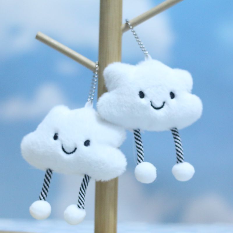 Creative, cute and adorable cloud-shaped small pendants, plush toys, dolls, bags, hanging ornaments, keychains, stuffed dolls, cross-border dolls pic 1