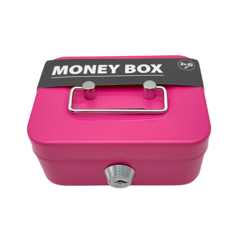 New cross-border creative portable piggy bank storage box, small and large sizes with keys, storage and change box details Picture