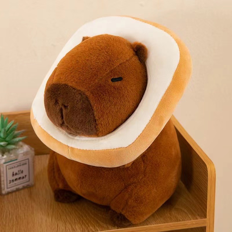 Wholesale of the popular and cute Capibara plush toys, cross-border Capybara dolls, and Capibara Papa ring dolls Specification image