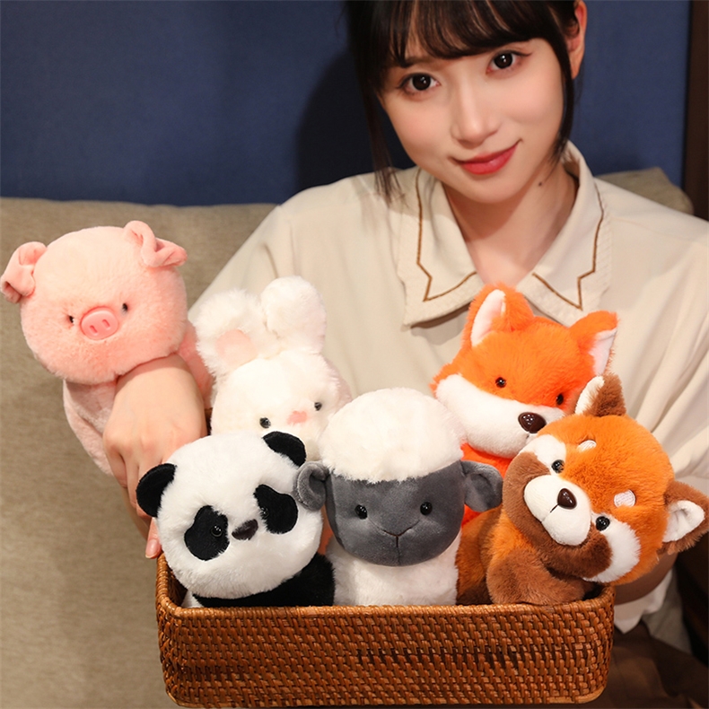 可爱小熊猫公仔啪啪圈浣熊手环毛绒玩具拍拍圈考拉手腕玩偶纪念品详情26