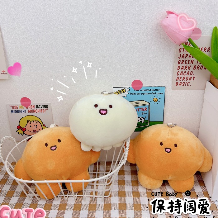 可爱章鱼小团子毛绒钥匙扣少女心玩偶挂件书包包挂饰抓机娃娃批发详情3