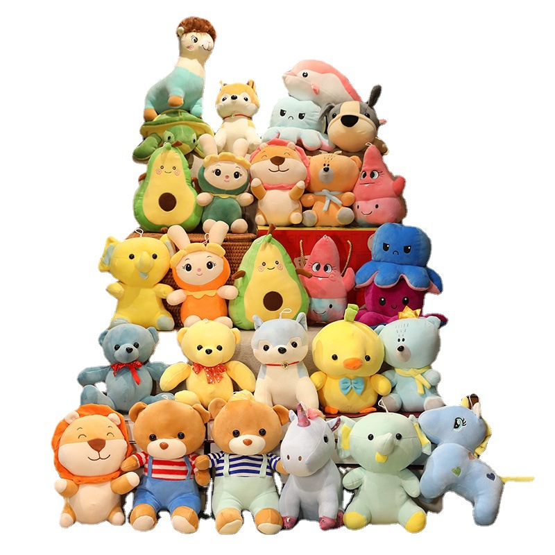 Wholesale of 7-inch and 8-inch plush toys and pendants for wedding celebrations, which are scattered at street stalls and used for ring-tossing and ground promotion Application Scenario