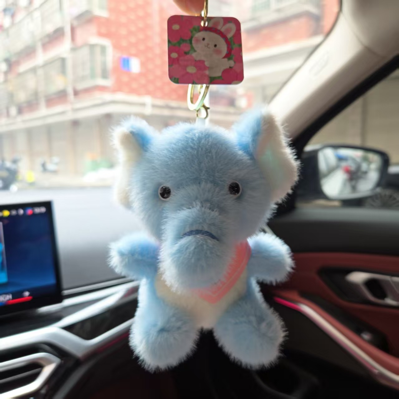 网红可爱萌围巾大象挂件毛绒玩具公仔书包包包挂饰钥匙扣娃娃玩偶详情5