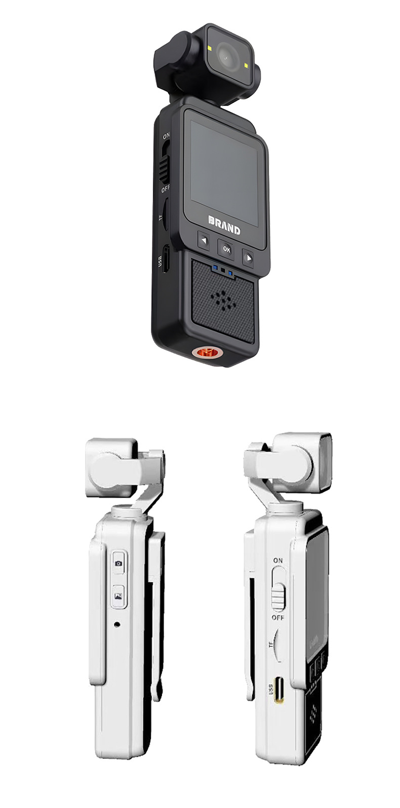 手持高清摄影机骑行运动相机防抖迷你记录仪户外便携口袋执法仪详情11