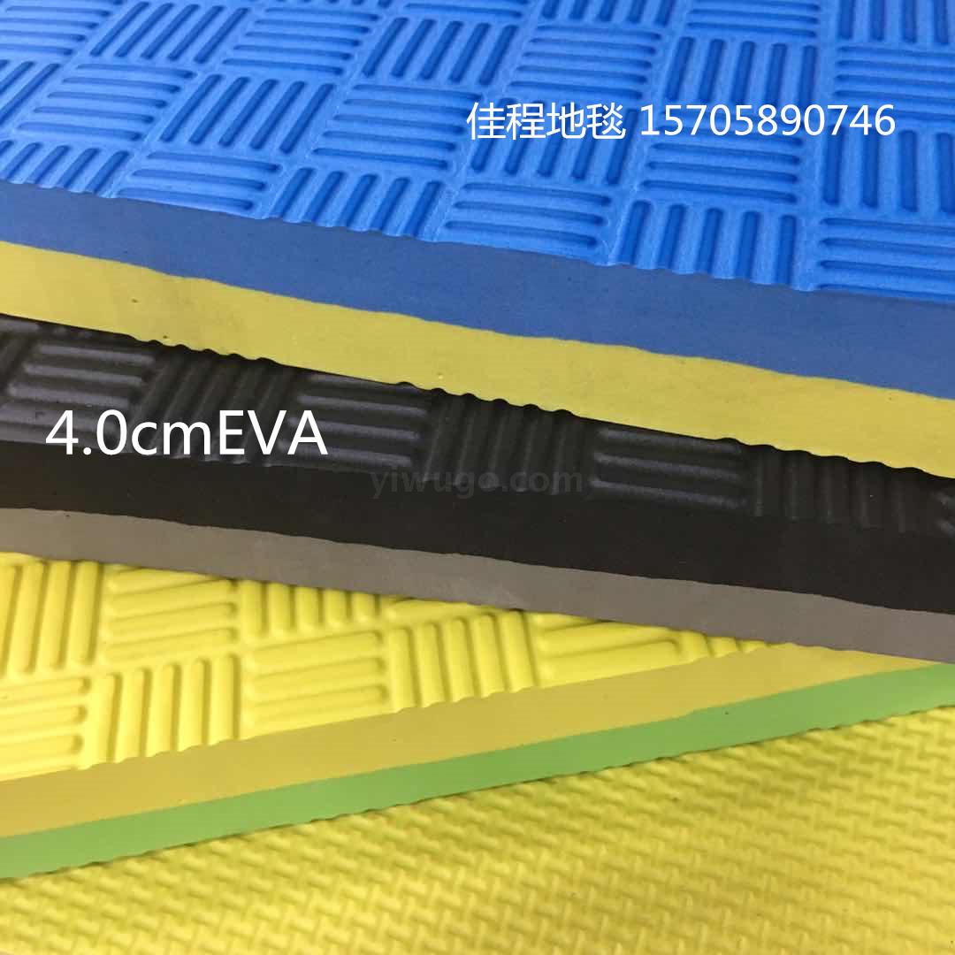 Cross-border EVA thickened Taekwondo floor mat, EVA anti-slip floor mat, cross-patterned tree leaf patterned floor mat carpet, handcrafted modern embroidery tufted wool carpet 8x10, blue beige living room carpet 9x1