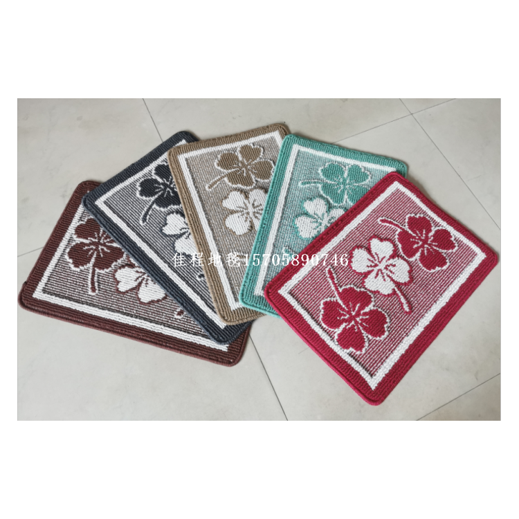 High-quality export floor MATS, two-color jacquard floor MATS, carpets, polypropylene door MATS, floor MATS, carpets, geometric patterns, cross-border export printed carpets, floor MATS, combination bathroom toilet MATS, three-piece set, crystal velvet high-definition printed mat collar Item Picture