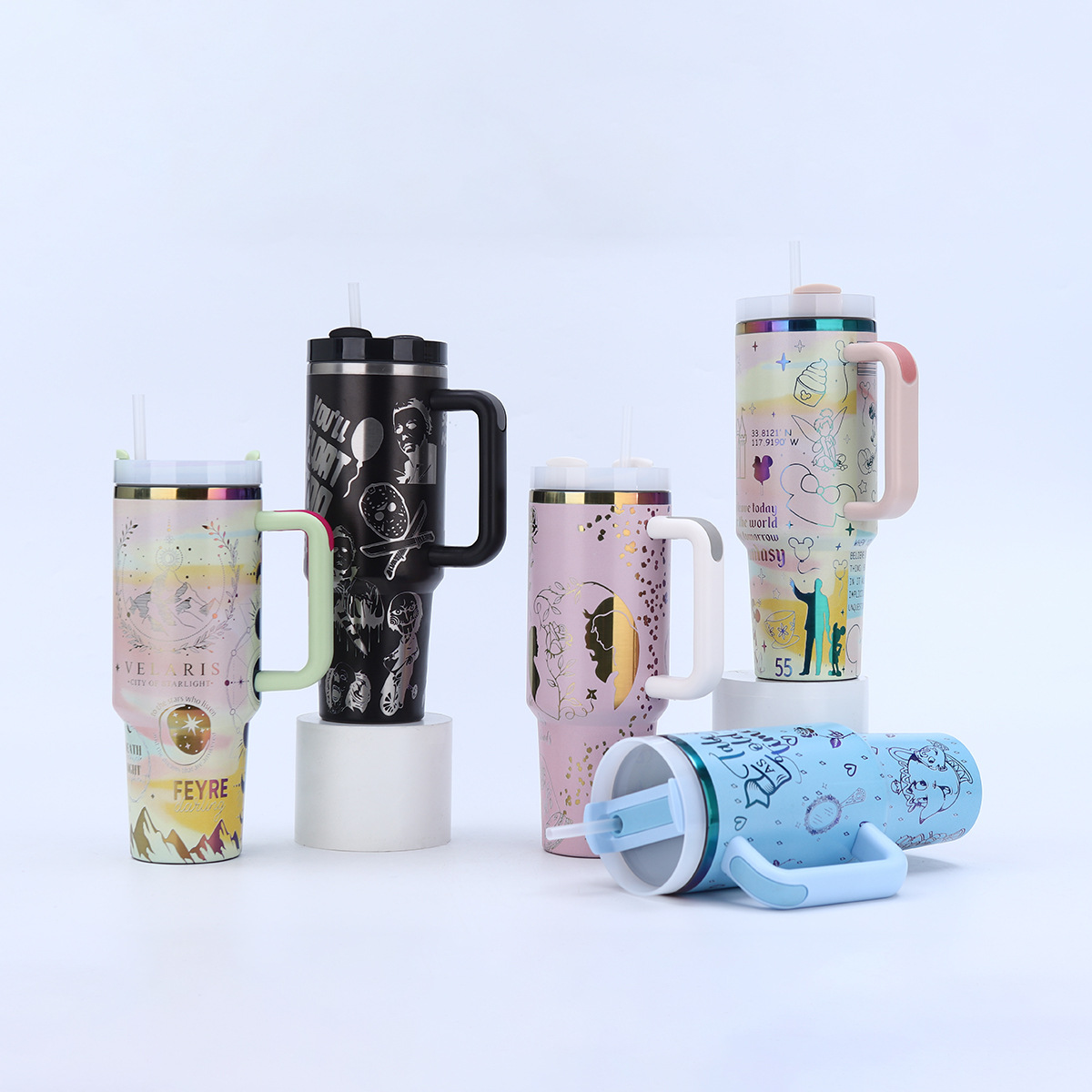 定制带手柄40oz汽车杯304不锈钢真空保温杯大容量户外便携冰霸杯