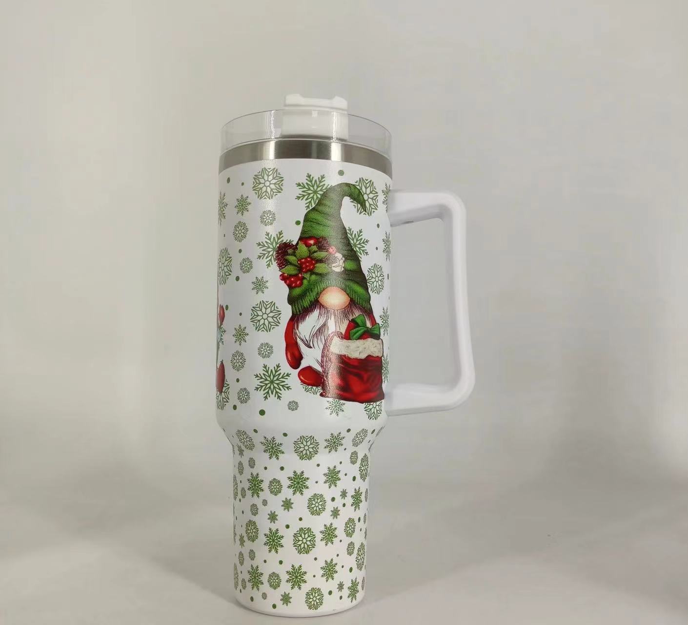 跨境汽车杯40oz车载冰霸杯不锈钢保温杯大容量格林奇5D圣诞系列吸详情15