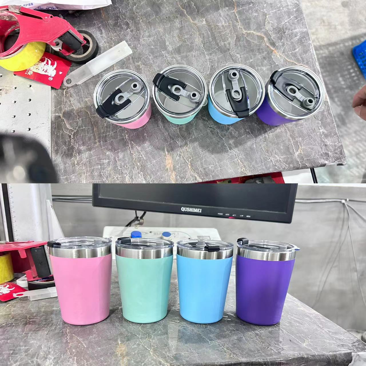 不锈钢8oz12oz牛奶杯304真空保温杯锥度汽车杯啤酒杯咖啡牛奶杯详情15