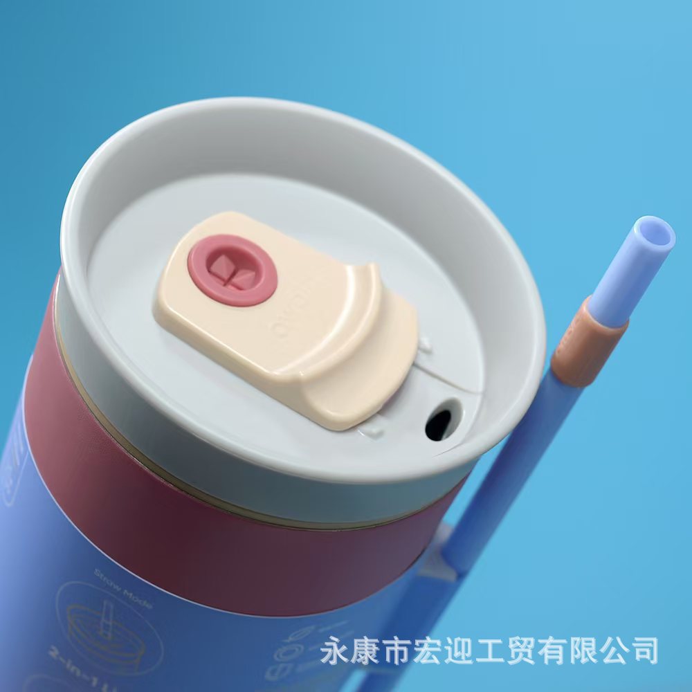 新款 owala40oz双层不锈钢汽车杯大容量户外真空保温保冷冰霸杯详情9