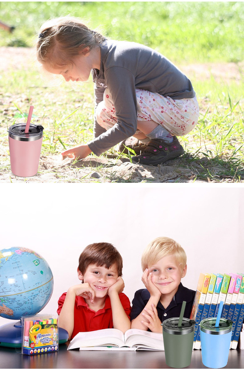 不锈钢8oz12oz牛奶杯304真空保温杯锥度汽车杯啤酒杯咖啡牛奶杯详情3