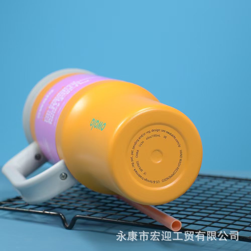 新款 owala40oz双层不锈钢汽车杯大容量户外真空保温保冷冰霸杯详情12