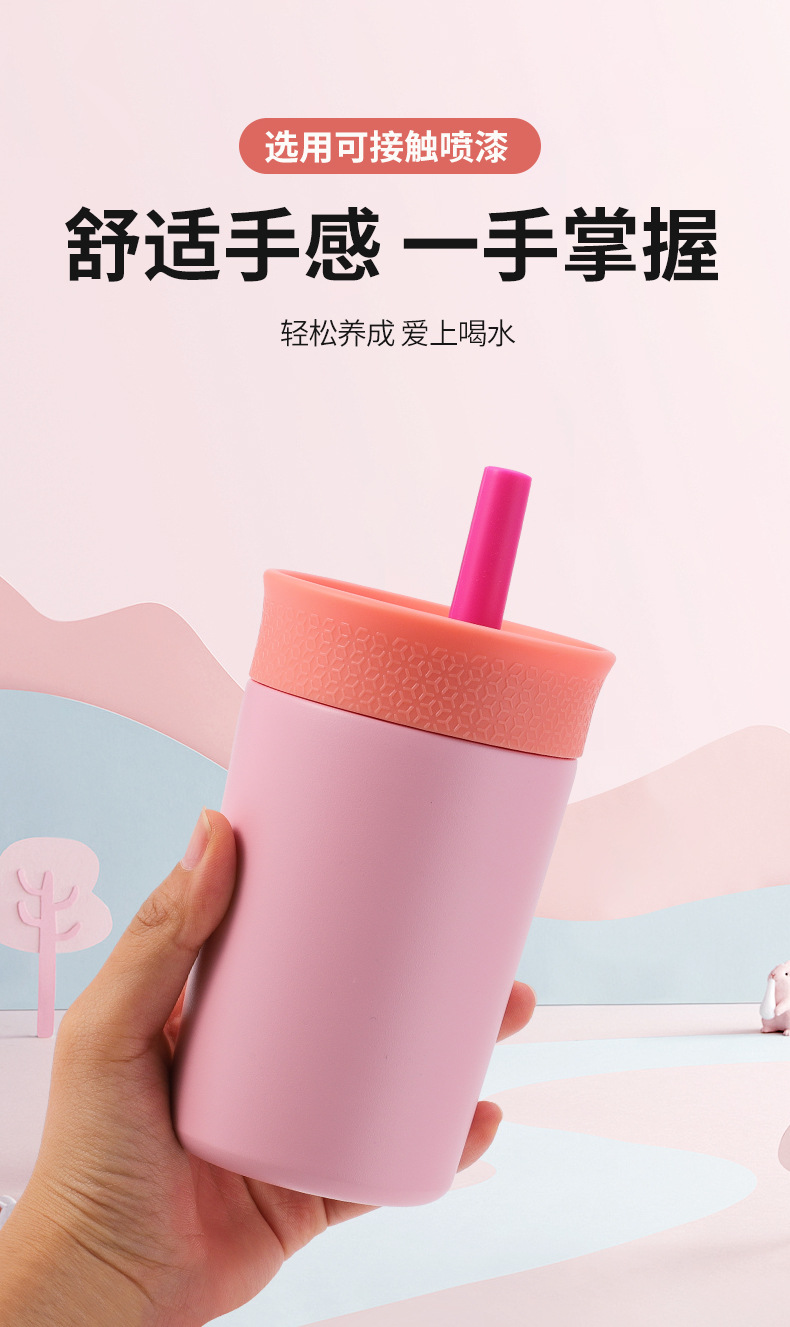跨境热销创意不锈钢保温杯owala同款咖啡杯带吸管车载随行水杯详情10