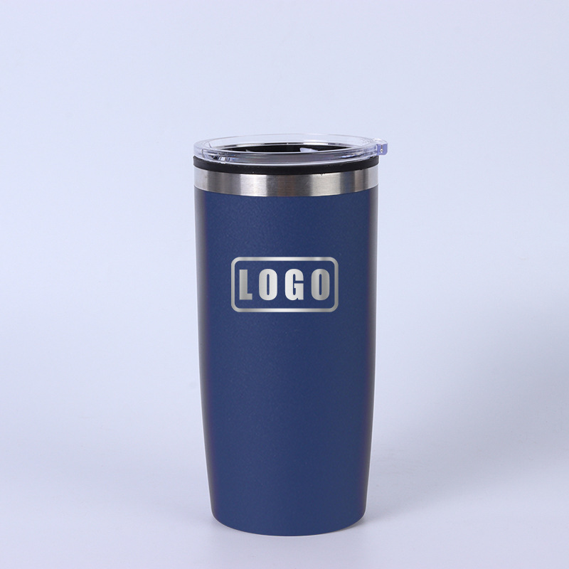 20oz汽车杯内塑外钢保温杯车载冰霸定制LOGO激光3D打印塑料内胆杯