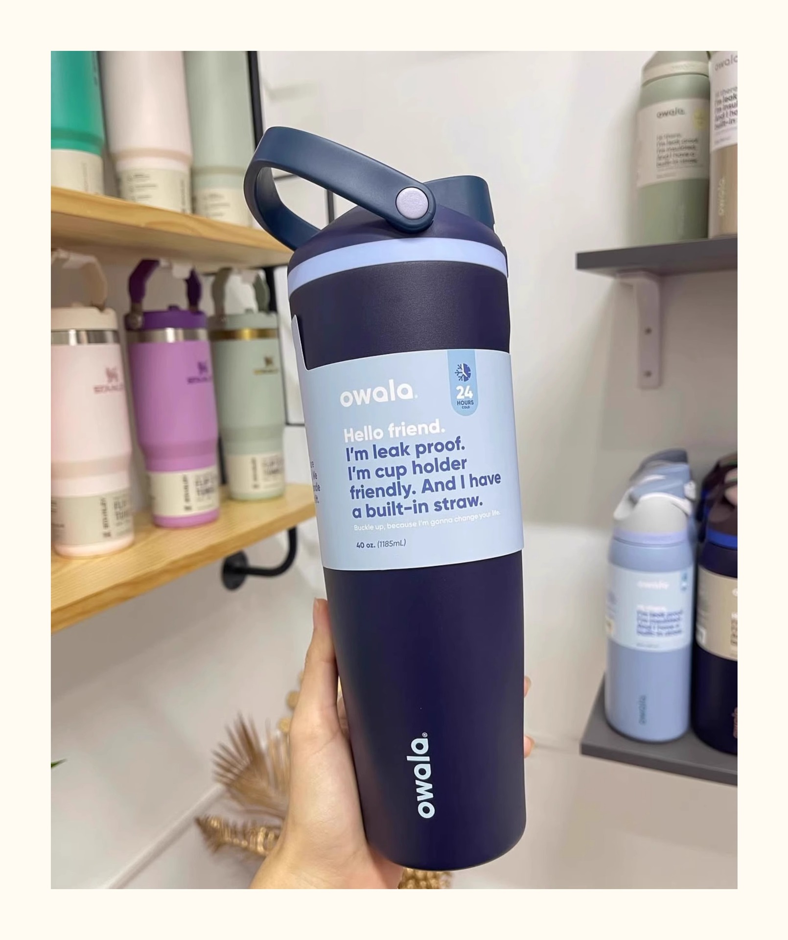 新款户外简约带手柄汽车杯便携大容量啤酒杯时尚纯色不锈钢保温杯详情13