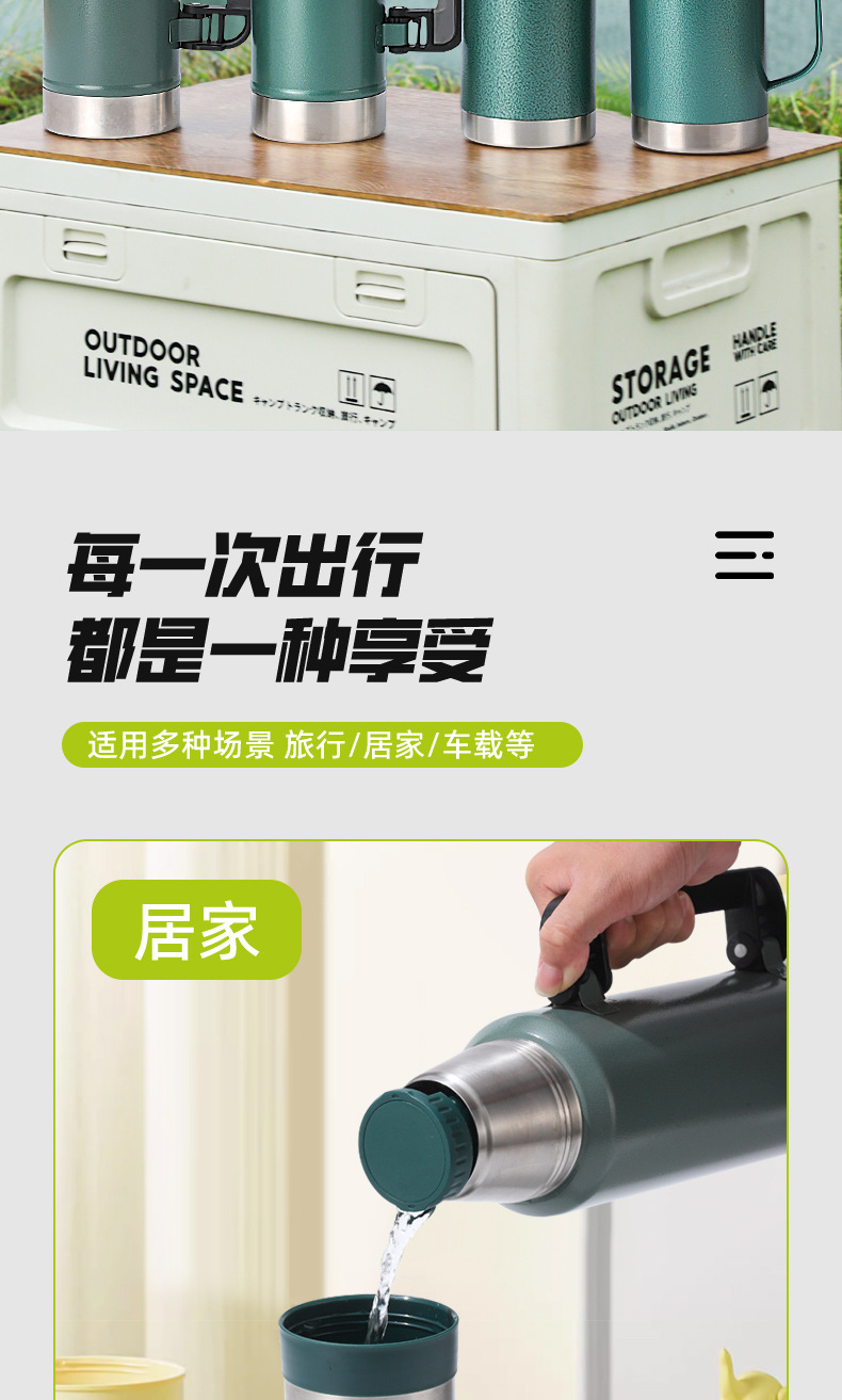 跨境304双层不锈钢保温杯大容量户外便携旅游行壶大号保温杯批发详情12