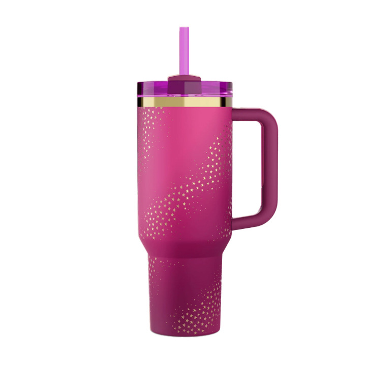 跨境亚马逊史丹利杯保温杯 stanley同款2代 40oz汽车杯车载冰霸杯白底实物图