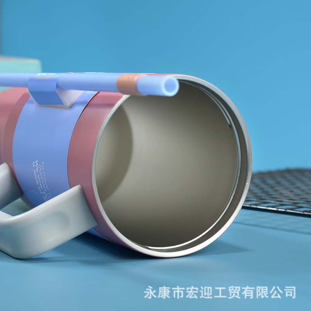 新款 owala40oz双层不锈钢汽车杯大容量户外真空保温保冷冰霸杯详情5