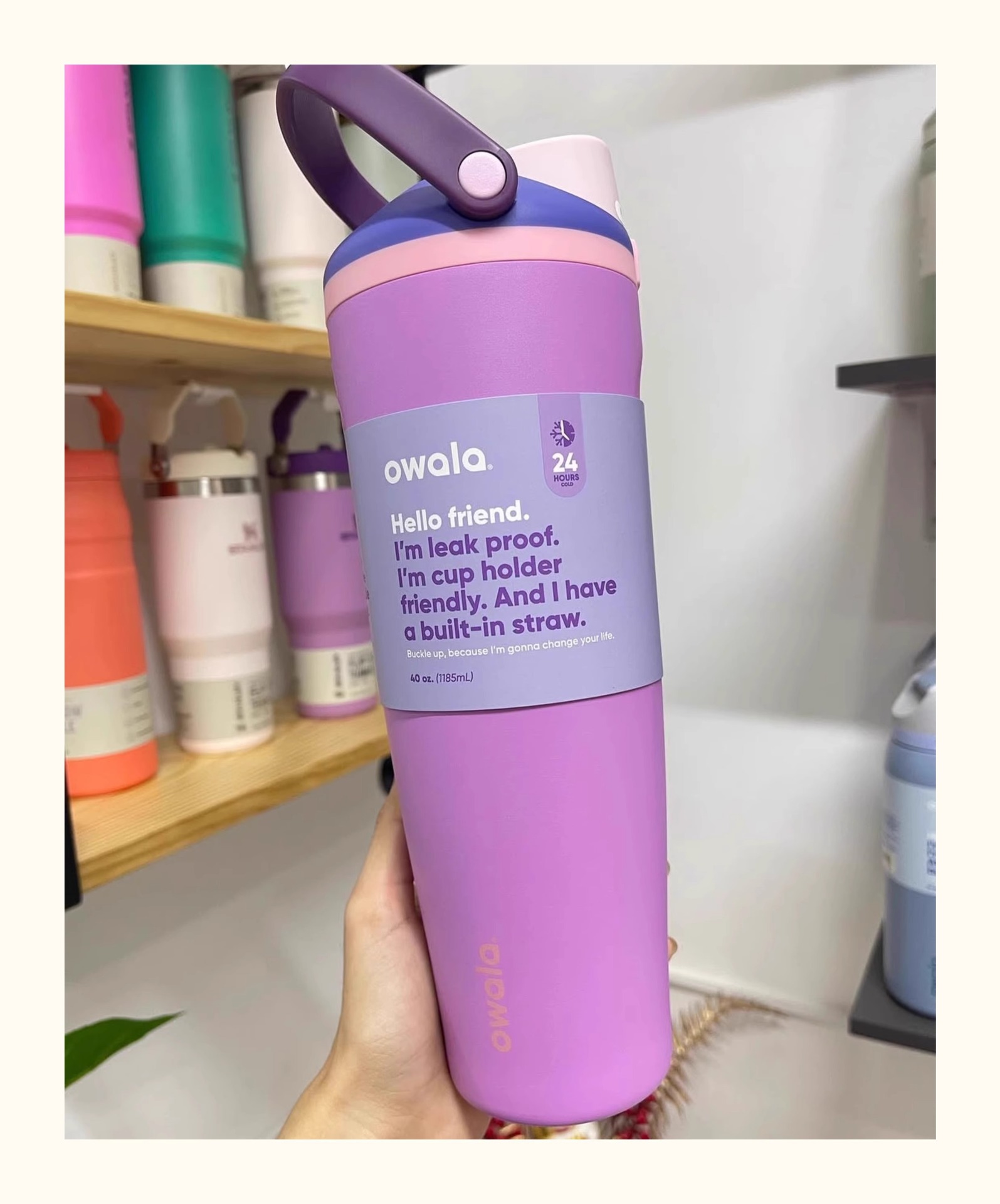 新款户外简约带手柄汽车杯便携大容量啤酒杯时尚纯色不锈钢保温杯详情12