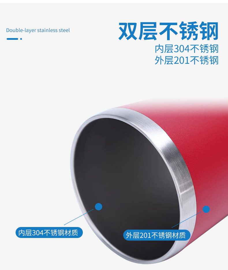 不锈钢8oz12oz牛奶杯304真空保温杯锥度汽车杯啤酒杯咖啡牛奶杯详情12