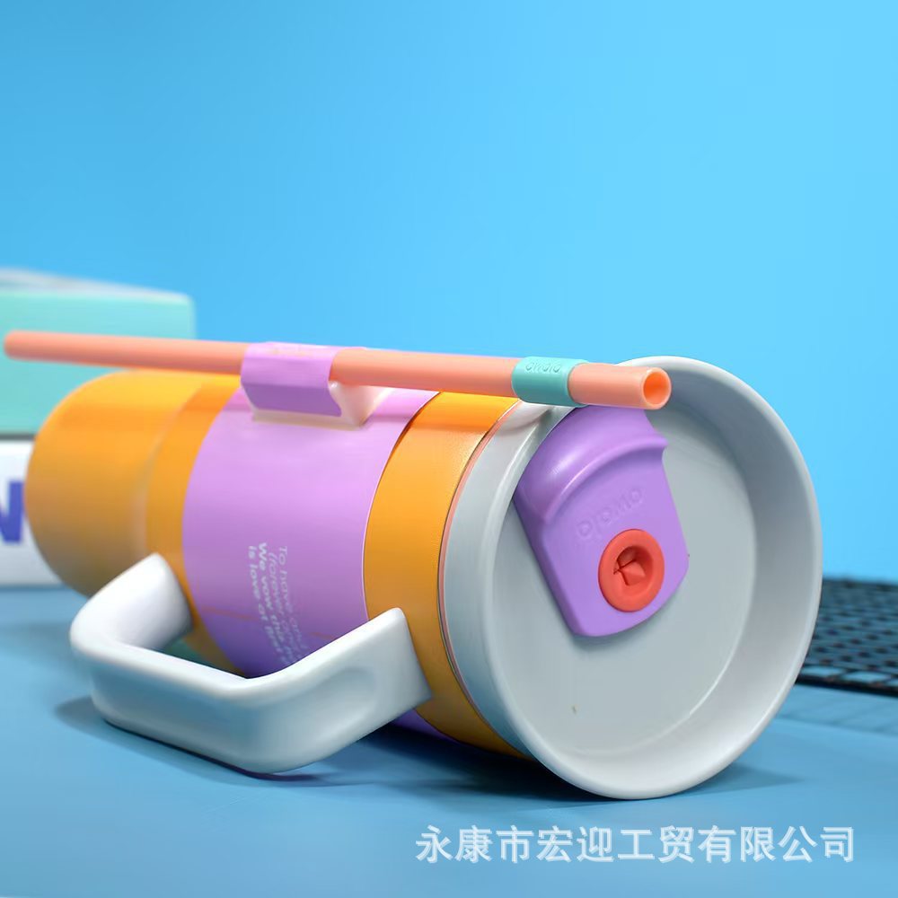 新款 owala40oz双层不锈钢汽车杯大容量户外真空保温保冷冰霸杯详情14