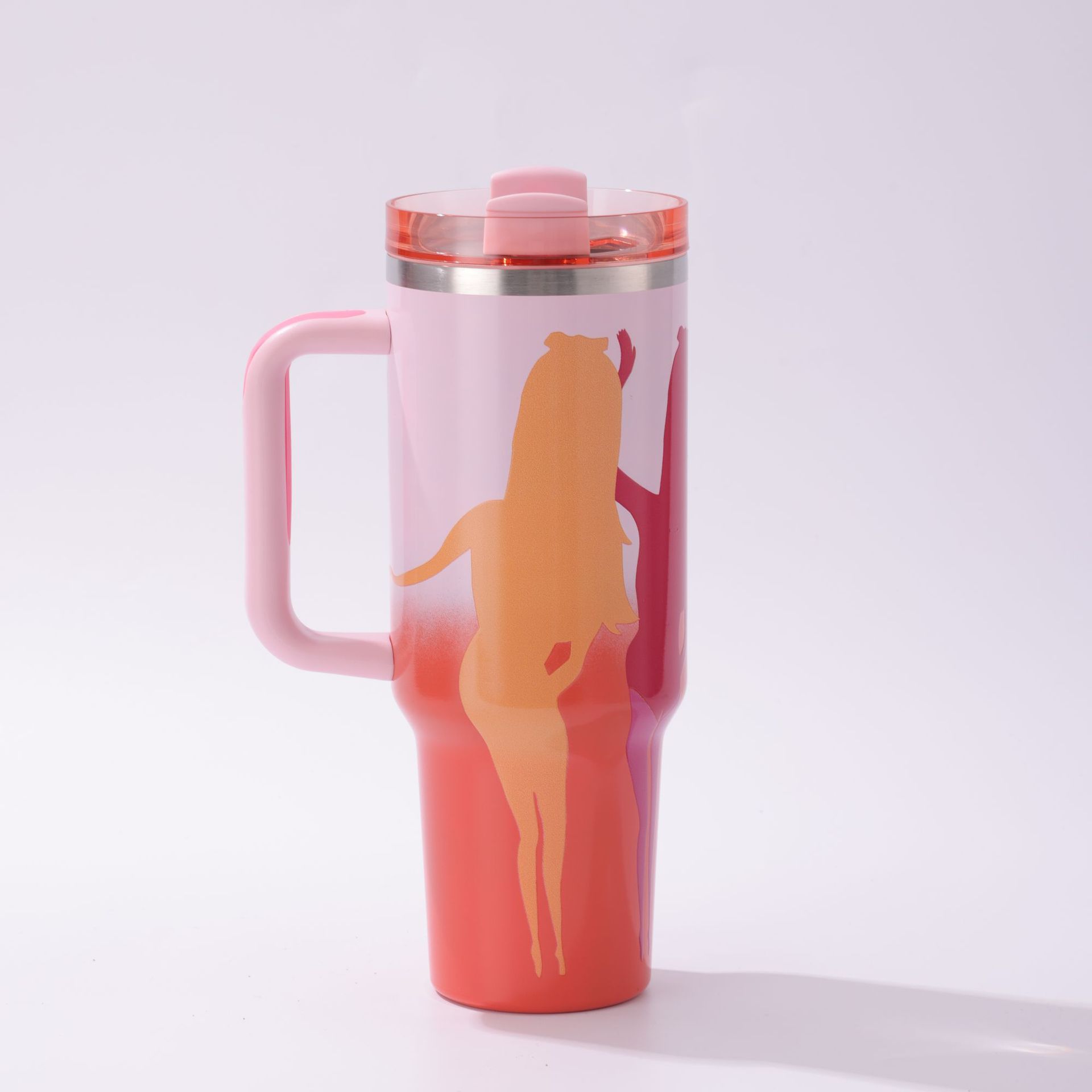 新款跨境亚马逊爆款史丹利stanley同款2代40oz汽车杯车载冰霸杯白底实物图