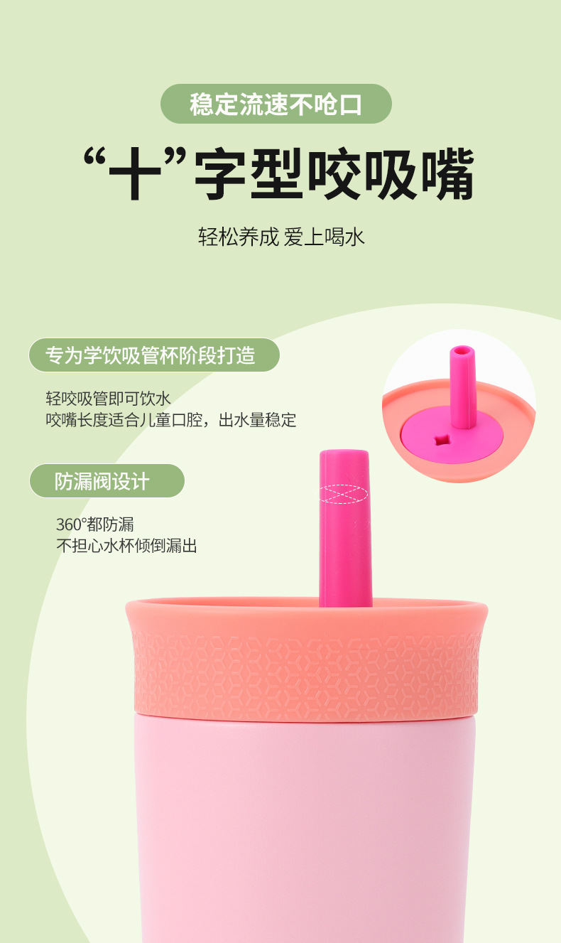 跨境热销创意不锈钢保温杯owala同款咖啡杯带吸管车载随行水杯详情6