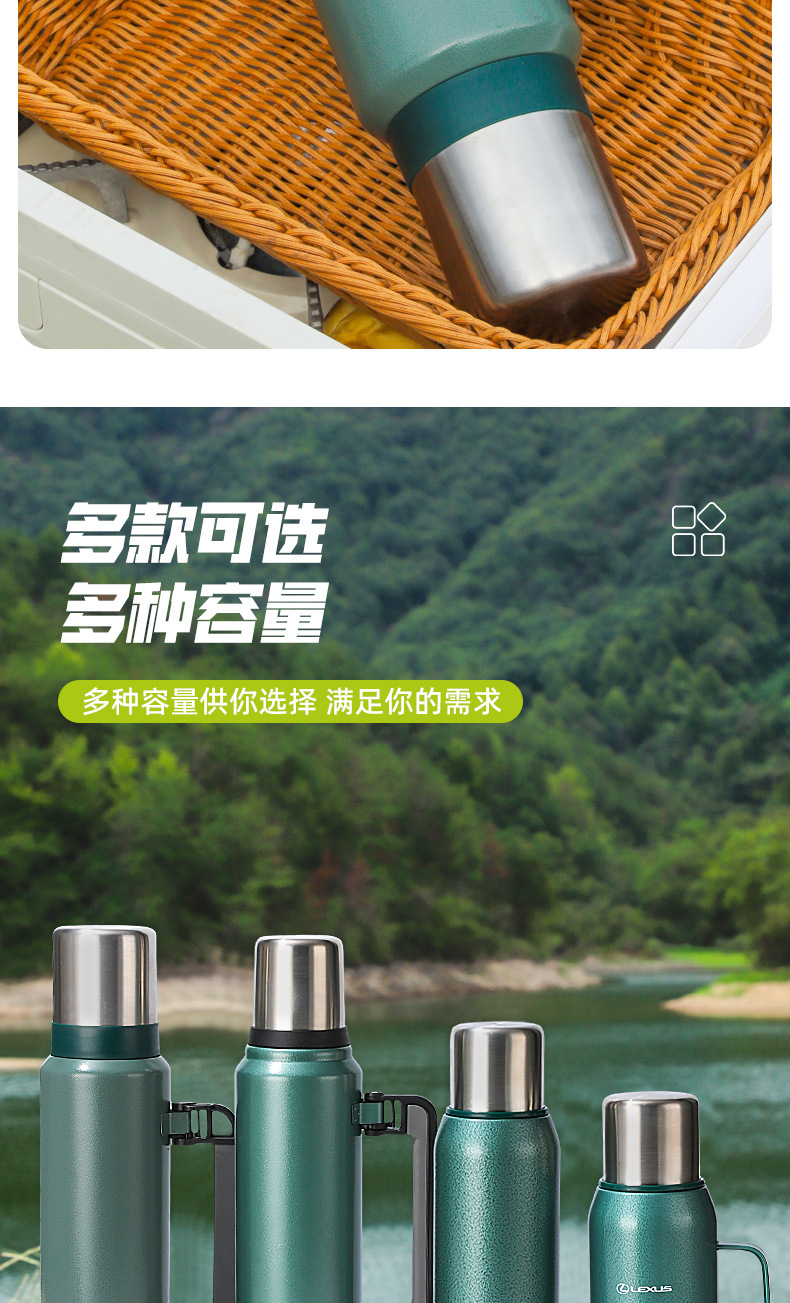 跨境304双层不锈钢保温杯大容量户外便携旅游行壶大号保温杯批发详情11