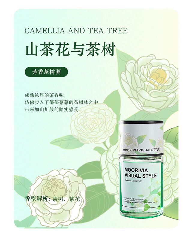 国潮风山茶花车载香薰2025新款车用高档香水男女士专用汽车内持久留香氛详情17