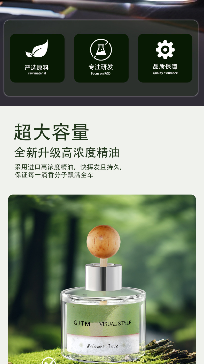 国潮风车载香薰栀子花新款淡香水持久留香家用卧室卫生间汽车内除味香氛详情2