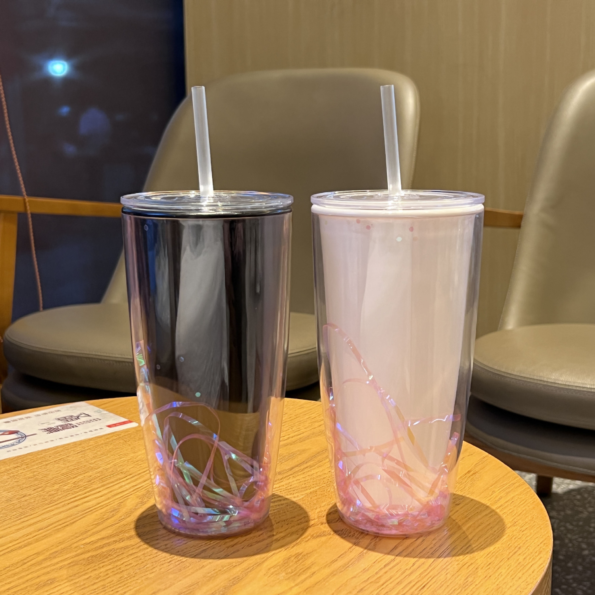 跨境新款高颜值情侣吸管杯双层大容量网红塑料水杯批发车载汽车杯详情8