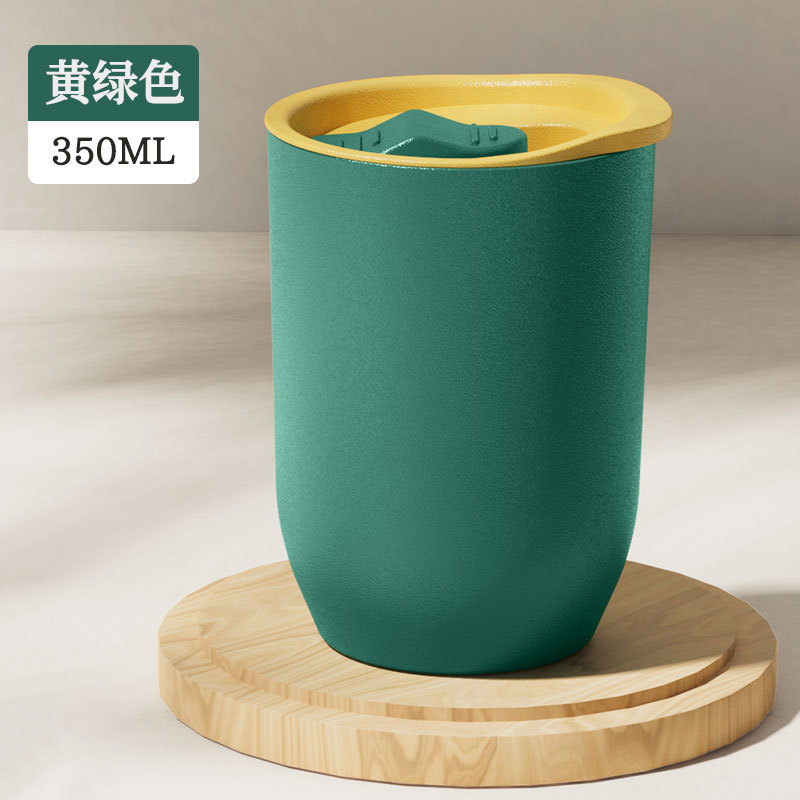 新款高颜值网红塑料水杯AS塑料创意随手杯学生便携蛋壳杯批发白底实物图