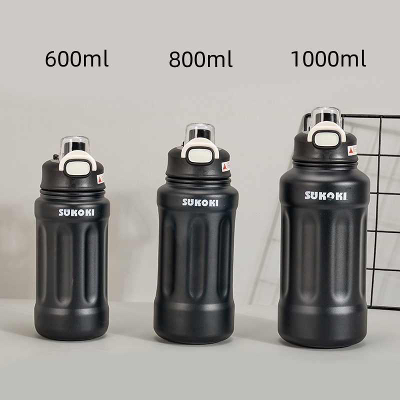 新款316食品级不锈钢保温杯高颜值大容量运动吨吨壶提手便携水杯产品图