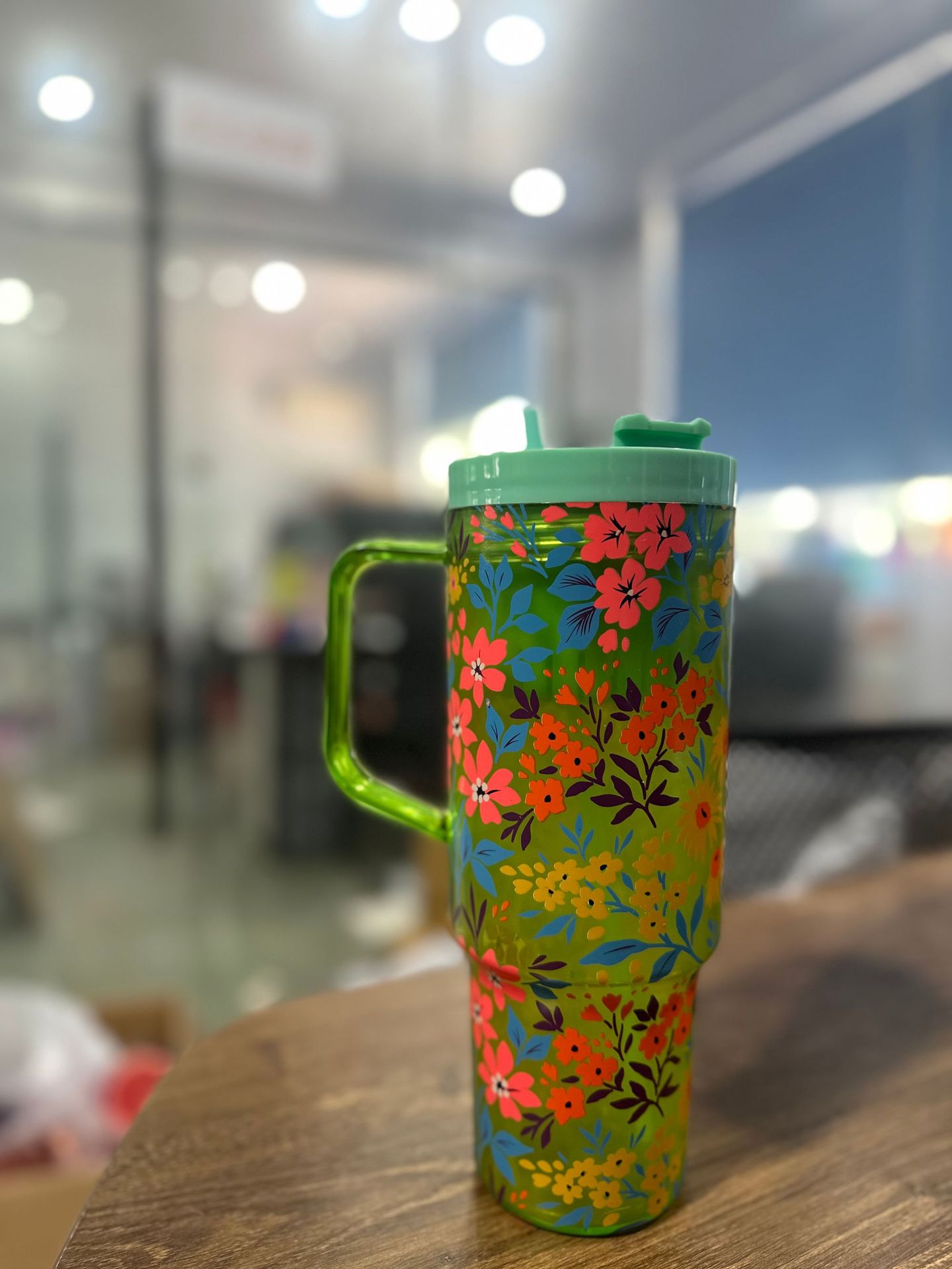 亚克力塑料杯带吸管40OZ可印刷logo水杯榴莲杯巨无霸冰霸杯详情7