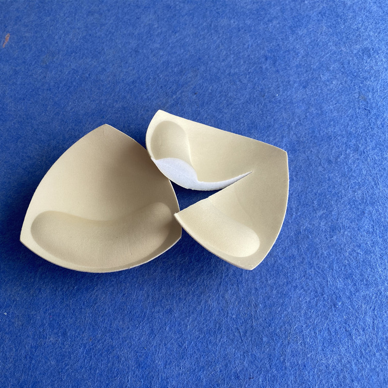 特厚2.0CM上薄下厚三角加厚聚拢瑜伽服 泳衣运动内衣海绵胸垫插片细节图