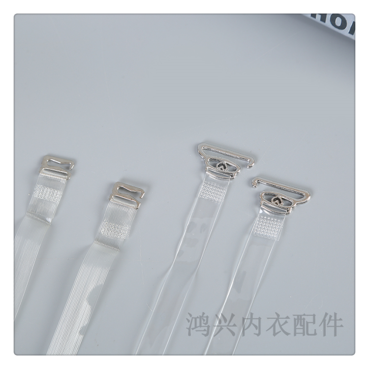 细带宽钩隐形肩带女百搭透明防滑内衣带无痕调整型内衣带透明肩带细节图