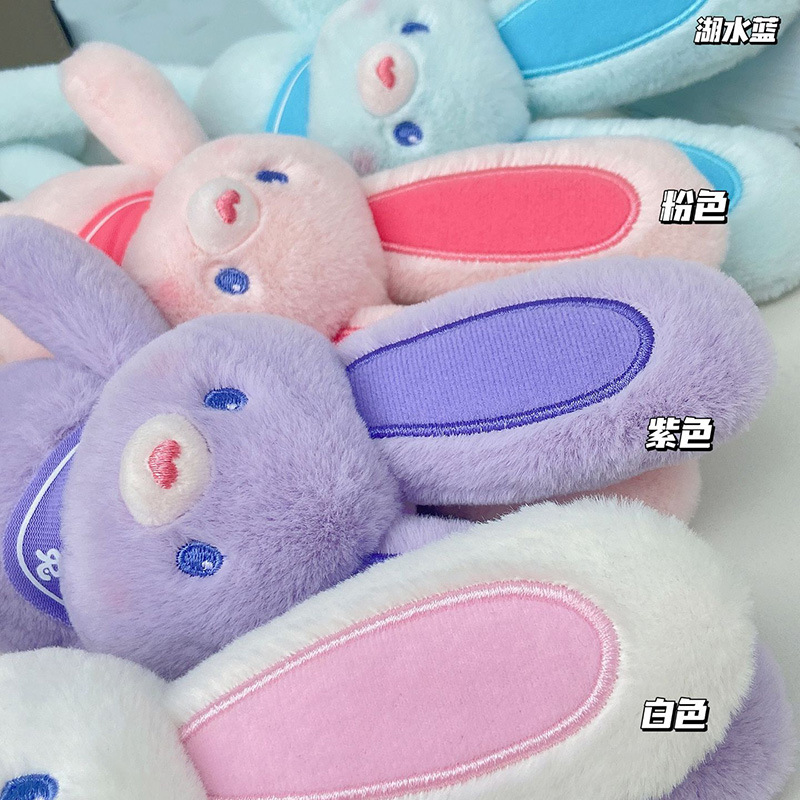 Customized plush toy figurines with the same creative cartoon style as a certain book, featuring cute girls and Internet celebrities who can pull up a rabbit