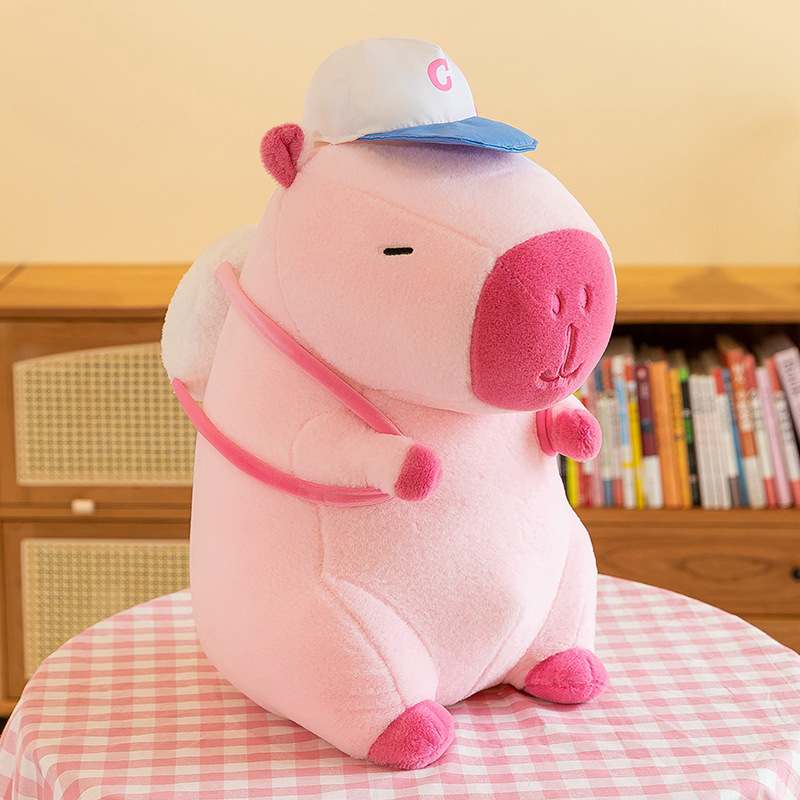 New Capibara Capybara ugly and cute doll pillow, sleeping pillow, claw machine doll gift wholesale cross-border Specification image
