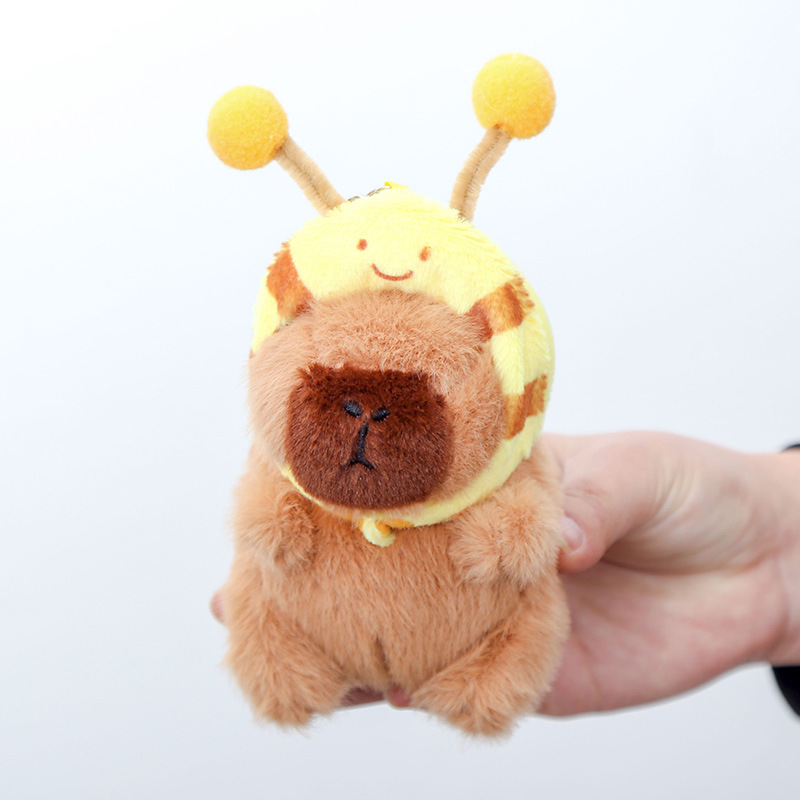 Kapipala plush toys, Capybara Bee series bags, pendants, couple schoolbags, keychains, and funny little dolls details Picture