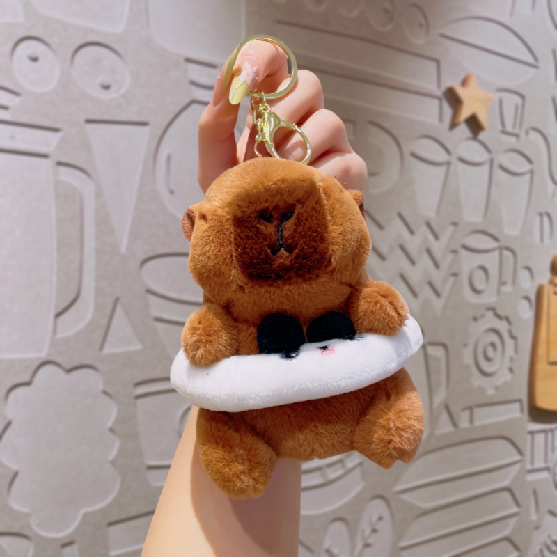 Kabibala swimming ring series keychain dolls, children's toys, plush pendants, schoolbag pendants and accessories wholesale Item Picture