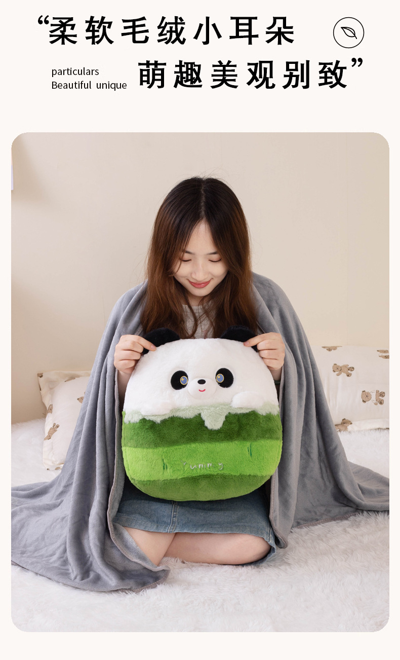 Cartoon ball air conditioner quilt, throw pillow, blanket, two-in-one bedroom sleeping capybara nap pillow, panda pillow pic 6