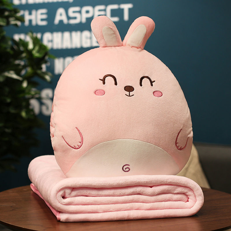 Wholesale of cartoon office throw pillows, quilts, two-in-one cushions, car interior cushions, and multi-functional nap blankets Item Picture