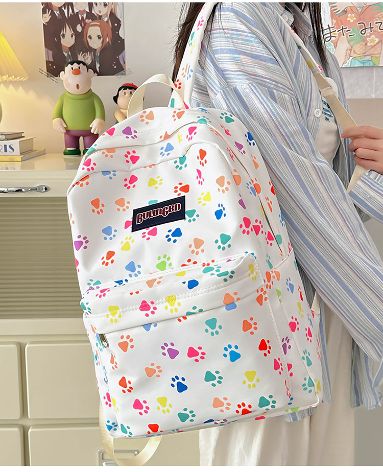 外贸出口奶牛纹豹纹双肩包ins原宿风学生书包女校园休闲背包女包详情24